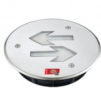 小圓形超薄不銹鋼集控集電地埋燈